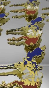 Pilipinas Kong Mahal Magnetic Brooch Pin S1 | Philippine Map Lapel Pin High-Grade Iron Gold Tone