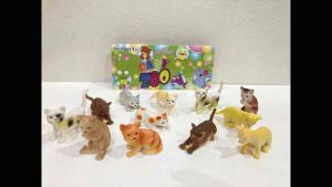 Baby Zoo Animal Figure Cat 12pcs in 1 Pack