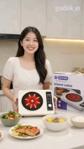 BẾP HỒNG NGOẠI TATAMI 3500W BẾP KHÔNG KÉN NỒI TIẾT KIỆM ĐIỆN NẤU NƯỚNG DỄ DÀNG. TẶNG KÈM GIÁ HẤP