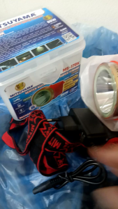 MITSUYAMA senter kepala selam diving 80 watt Cahaya Kuning MS-170K / ms170p LED super terang Rechargeable ring 68 (nl shop jakarta)