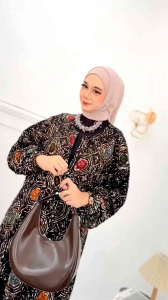 gamis Batik cap LD 120 panjang 138 longdress jumbo gamis Batik jumbo