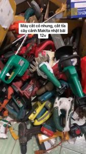 Máy cắt cỏ nhung cắt tỉa cây cảnh Makita Nhật bãi 12v sử dụng chân pin phổ thông