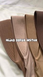 Bergo instan jersy premium/hijab bergo instan kerudung harian