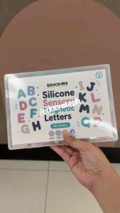 EducratePH Premium Silicone Sensory Magnetic Letters A–Z | 26PCS Textured Alphabet Magnets for Kids