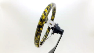 Black and Yellow Ballfix Steering Wheel Elevo Thailand
