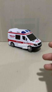 MAINAN ANAK MOBIL AMBULANS BISA JALAN DAN ADA LAMPU NYALA