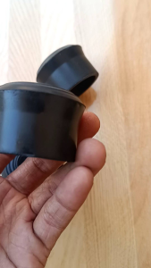 (100Pcs) Karet Chitose 11/2 Inci Diameter Lubang 38mm Karet Tutup Kaki Meja Kursi Rak Pipa Besi Bulat