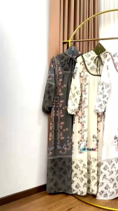 CERUTY BABYDOLL PREMIUM Gamis Set Hijab Motif Belah Belakang Mewah