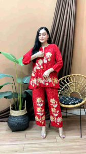 Setelan Wanita Lengan Pendek & Celana Panjang Terbaru 2023