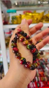 Vòng tay đá M.ắt H.ổ đỏ nâu size 8-12li mang lại May Mắn Tài Lộc cho Nam Nữ.