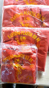 Kantong Plastik Hd Kresek Asoy Shopping Bag Merah Tebal Uk 17 24 28 35 40