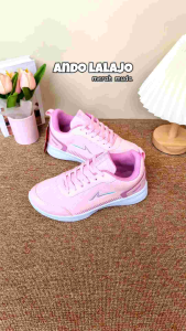 Sepatu Ando Lalajo merah muda ungu muda pink lilac