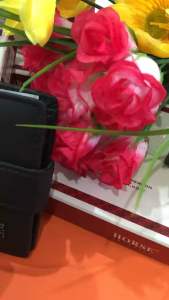 กระเป๋าหนังแท้ สีดํา แบรนด์ Horse หนังคุณภาพดีทนทาน ทรงสั้น สําหรับผู้ชาย