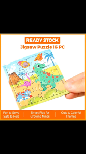 Cartoon Puzzle 16 pcs | Educational Toy for Kids | Brain Training | Safe & Durable