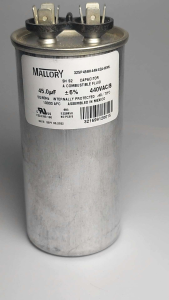 Mallory 45uf 440v aluminum for water pump