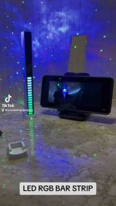 Kawachi Lampu LED RGB Bar Strip Spectrum Audio Indicator Music Sound Control Lamp Music Atmosphere Light XYA 02