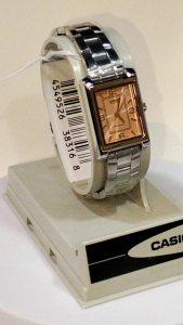 CASIO LADIES SILVER LTP 1234DD 4A