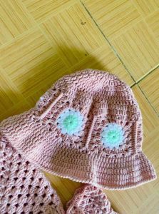 Set len đi biển cho bé gái siêu cute  sản phẩm làm thủ công 100% handmade