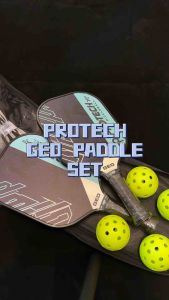 PROTECH GEO PICKLEBALL PADDLE SET (4balls & 2paddles) (100% AUTHENTIC)
