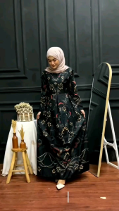 Gamis Batik Baju Batik Wanita Muslimah Terbaru Gamis Panjang Katun Halus Terbaru