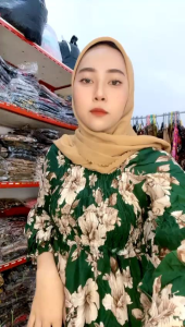 Gamis Dress Wanita Semuk Widahliya Katun Rayon Kasual