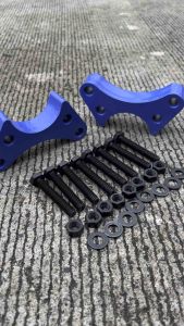 เหล็กรองลูกหมากปีกนก แก้ล้อแบะ 1คู่ ครบชุดพร้อมน็อต หนา1นิ้ว สินค้าคุณภาพ แก้ปัญหาล้อแบะตัวเตี้ย