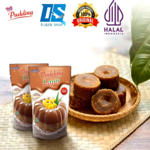 Nutrijell Puding Lapis Rasa Gula Jawa | Puding Instan Gula Jawa Pouch 100g