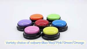 Pet Talking Button Recordable Dog Cat Buttons For Communication Training Toy 宠物交流按键钮可录音式玩具训练玩具