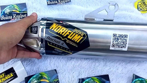 Silincer Knalpot Norifumi Rocket 4 Stenlistabung Knalpot Norifumi Rocket 4 PNP untuk CRF KLX/DTRACKER WR dan lain-lain . Silincer Only.