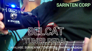 Belcat Tuner Pedal layar besar jelas dilihat dari jauh