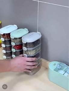 WADAH TOPLES MAKANAN WADAH  TEMPAT PENYIMPANAN BUMBU DAPUR SERBAGUNA