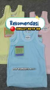 RAFASA STORE | 12pcs singlet anak RIB merek RAFASA kaos dalam anak Premium putih dan warna Motif