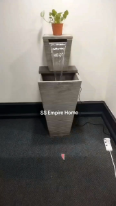 S4 Large Natural Feng Shui Water Fountain Square Pond Kolam Air Sandstone Garden Water Feature 风水流水喷泉瀑布池 Waterfall