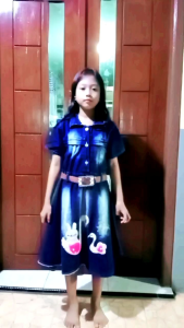 dres Jean anak cewek bebek.untuk usia 8-12thn