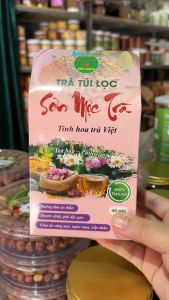(SALE KHỦNG 30%=60%) Trà Sơn Mộc Trà (túi lọc 40) -Dưỡng tâm an thầƞThanh nhiệt giải độc ganGiúp da sáng mịn ngừa mụn nếp nhăn -Qùa Tây Bắc 27