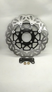 Piringan Disc Cakram Breke Depan Variasi Model PSM Hitam 260mm Pluse Breket PNP Motor Jupiter Z/Vega Old F1ZR NOUVO PNP 260mm