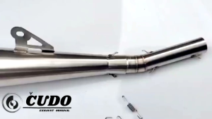 silincer japstyle free slip on Tiger Byson W175 CB 100 GL pro scorpion inlet 38 50mm