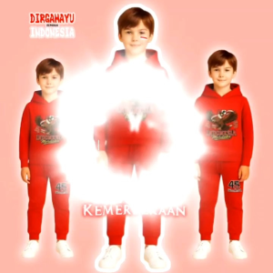 SETELAN BAJU ANAK HOODIE 1 SET GARUDA INDONESIA