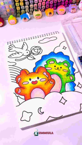 Crayon Oil Pastel Murah TRITAN 12 Warna / Crayon Oil Pastel TRT-021-OP12W Motif Lucu Untuk Anak-anak