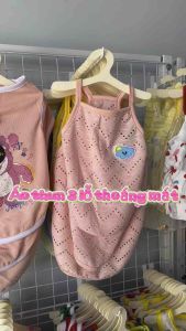 Áo Thun Lưới Hai Dây Cotton Cho Thú Cưng Quần Áo Thêu Hình Cho Chó Mèo