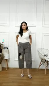 Desain Kulot Wanita Elegan: Getta Pant Combet Satin Halus Strech