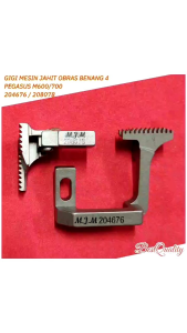 Gigi mesin jahit Obras M600 / M700 Benang 4 M.J.M-204676/208078-BF PEGASUS