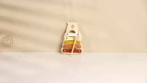 Day One 🍃 Baby Bear First Music Series | Wooden Musical Toy Gift Set for Babies