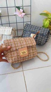 Davina Tas Selempang Wanita Slingbag Fashion Korean Style Kekinian Double Safety
