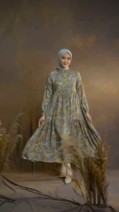 MAROZA MIDI Dress By Nadheera luxury Gamis dress mini Tunik wanita fashion muslim rayon premium kekinian