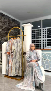 GAURYA DRESS by Nadheera luxury Dress gamis muslim Isabella premium motif busui wudhu frendly gamis muslim wanita terbaru