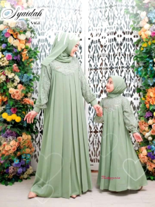 Syaidah Dress Couple Mom and Kids by Zabannia