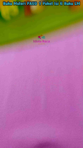 Buku Materi Paud Ukuran Besar Paket 6 Buku