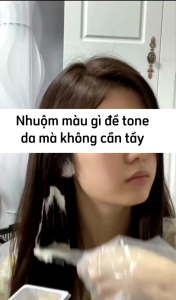 Kem Nhuộm tóc tone TÍM - không tẩy - Tặng kèm oxi + găng tay
