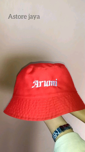 Topi baket pria wanita dewasa bordir nama suka suka